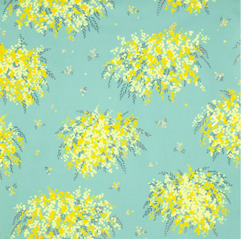 Furoshiki wrapping “ Mimosa| Blue |Yellow ”