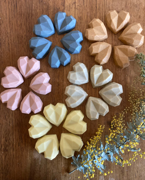 3D heart soaps collection
