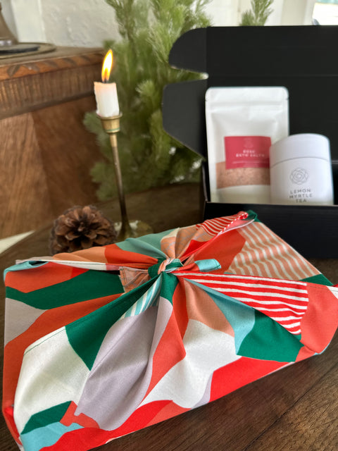 Lemon Myrtle Tea & Rose Bath Salts Gift Set