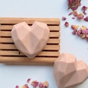 3D Heart Damask Rose Soap　3Dローズソープ